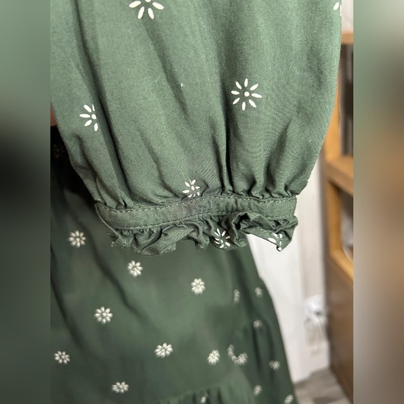 Madewell Boho Tie-Neck Tiered Midi Dress in Stardot Size Small Item NI669 - Picture 5 of 10